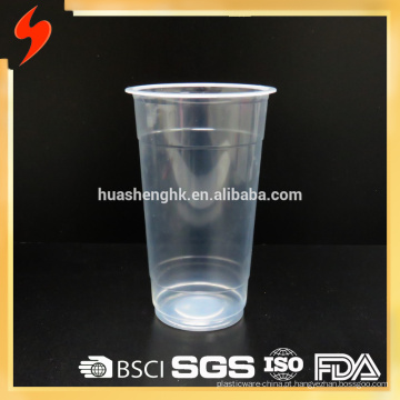 FDA certificada Melhor Qualidade 22 oz / 650 ml Transparente PP Copo Plástico Descartável